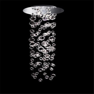 LED Leucos Murano Due Bubble Glass Chandelier