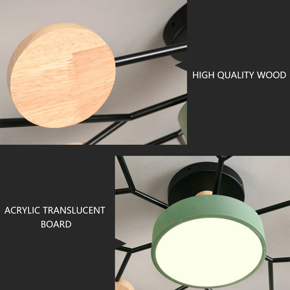 3 Different Colors LED Chandelier