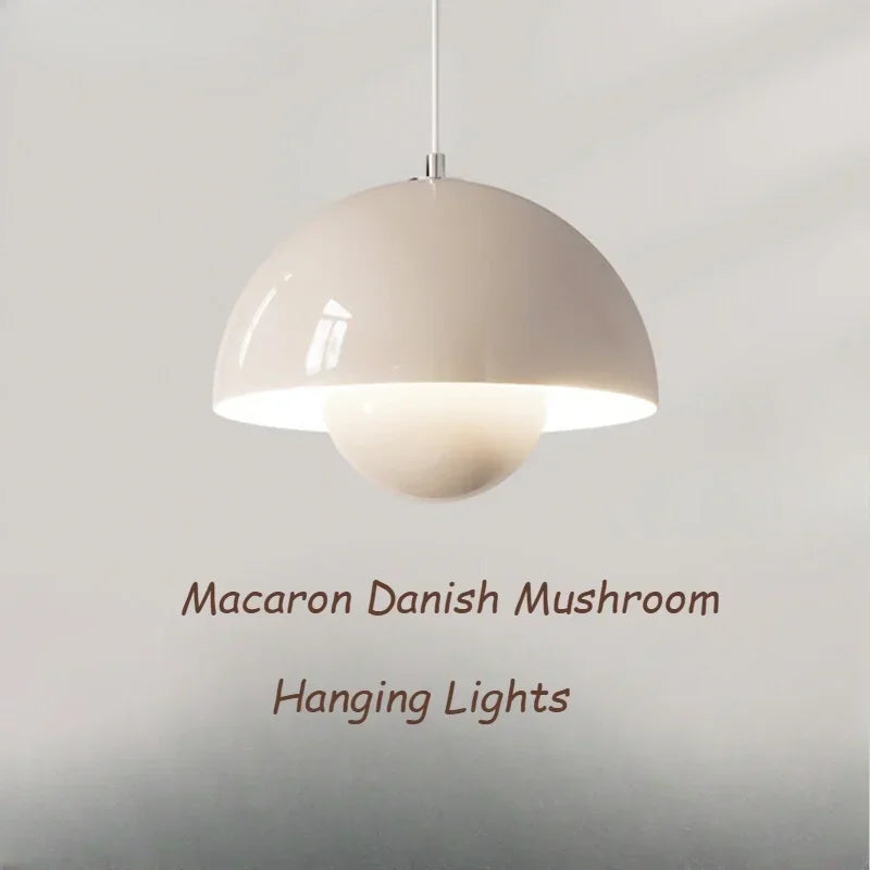 Danish Mushroom Hanging Lights Restaurant Kitchen Pendant Lamp