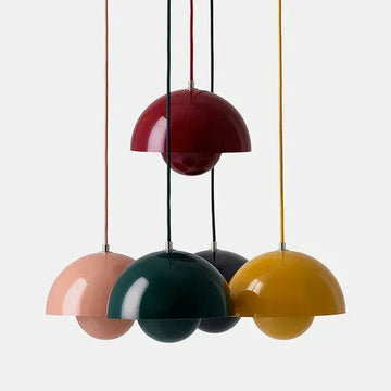 Denmark Designer Semicircular Flower Bud Pendant