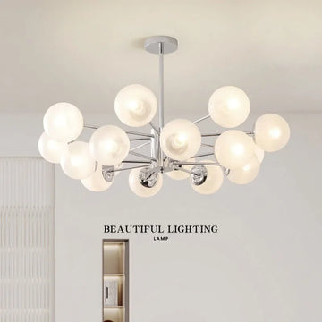 Modern Chrome Chandelier Nordic Silver Pendant